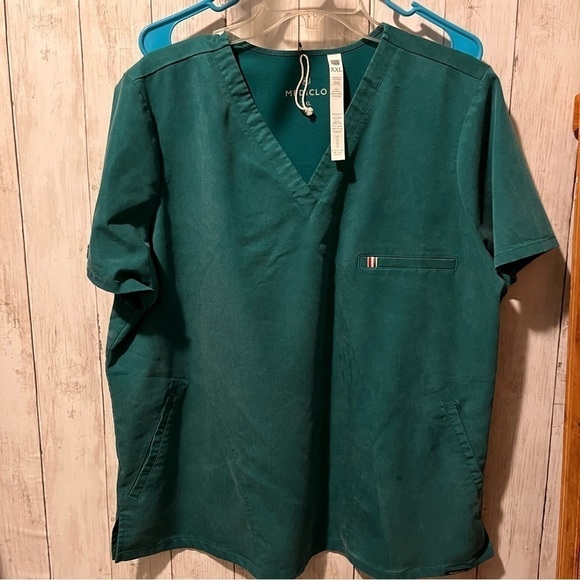 Mediclo XXL men’s scrubs / shirt only green - Picture 1 of 5